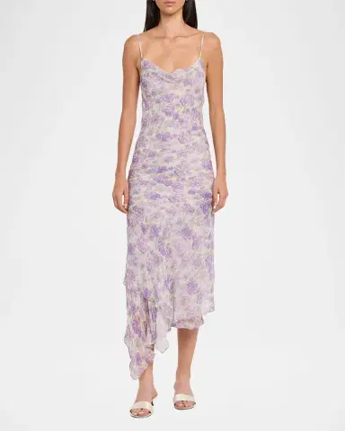 Ronny Kobo Kaa Backless Floral-Print Midi Dress | Thumbnail 2 Ronny Kobo Kaa Backless Floral-Print Midi Dress | Thumbnail 2