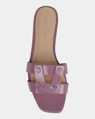 Veronica Beard Via Patent Leather Flat Slide Sandals | Thumbnail 3 Veronica Beard Via Patent Leather Flat Slide Sandals | Thumbnail 3