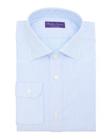 Ralph Lauren Purple Label Men's Mini-Bengal-Stripe Shirt | Thumbnail 3 Ralph Lauren Purple Label Men's Mini-Bengal-Stripe Shirt | Thumbnail 3