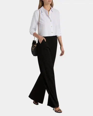 L'Agence Cosette Cropped Button-Front Shirt | Thumbnail 2 L'Agence Cosette Cropped Button-Front Shirt | Thumbnail 2