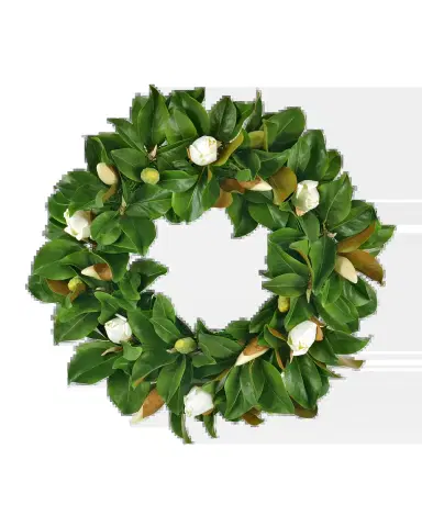 Winward Home 30" Faux Magnolia Bud Wreath | Thumbnail 2 Winward Home 30" Faux Magnolia Bud Wreath | Thumbnail 2