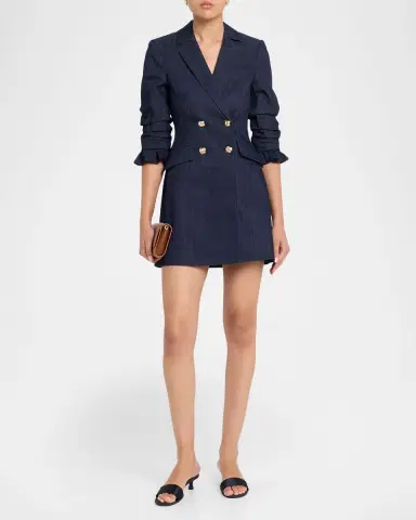 Cinq à Sept Bekah Denim Mini Dress | Thumbnail 2 Cinq à Sept Bekah Denim Mini Dress | Thumbnail 2