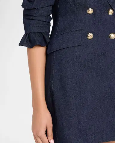 Cinq à Sept Bekah Denim Mini Dress | Thumbnail 5 Cinq à Sept Bekah Denim Mini Dress | Thumbnail 5