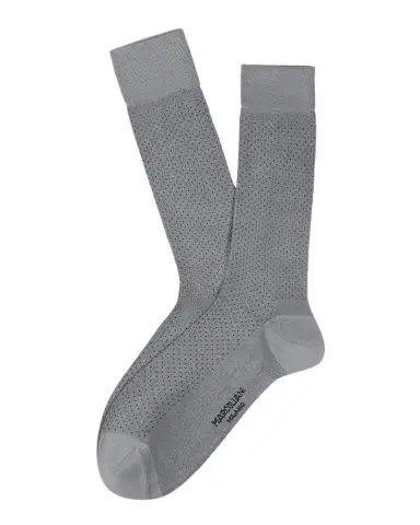 Marcoliani Men's Modal-Blend Pindot Crew Socks | Thumbnail 1 Marcoliani Men's Modal-Blend Pindot Crew Socks | Thumbnail 1