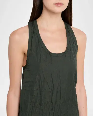 TOTEME Crinkled Cotton Sleeveless Tank Dress | Thumbnail 5 TOTEME Crinkled Cotton Sleeveless Tank Dress | Thumbnail 5
