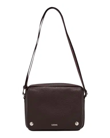 LOEWE Men's Medium Pebble Grained Calfskin Messenger Bag | Thumbnail 1 LOEWE Men's Medium Pebble Grained Calfskin Messenger Bag | Thumbnail 1