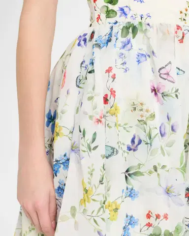 ALICE + OLIVIA Chara Square-Neck Maxi Dress | Thumbnail 5 ALICE + OLIVIA Chara Square-Neck Maxi Dress | Thumbnail 5