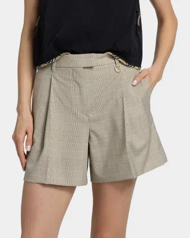 Burberry Raina Glen Plaid Wool Shorts | Thumbnail 4 Burberry Raina Glen Plaid Wool Shorts | Thumbnail 4