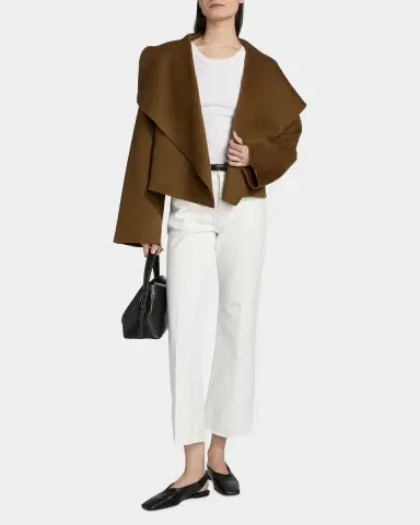 Toteme Signature Cropped Wool Double Jacket | Thumbnail 2 Toteme Signature Cropped Wool Double Jacket | Thumbnail 2
