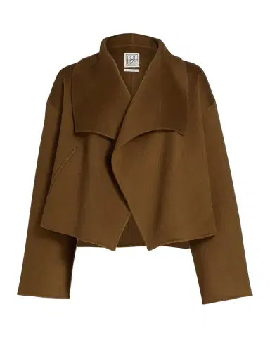 Toteme Signature Cropped Wool Double Jacket | Thumbnail 1 Toteme Signature Cropped Wool Double Jacket | Thumbnail 1