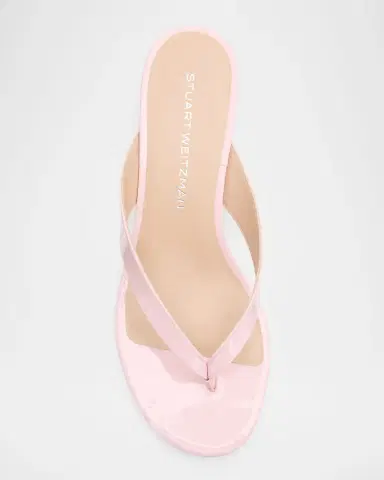 Stuart Weitzman 35mm Rio Sleek Patent Leather Thong Sandals | Thumbnail 6 Stuart Weitzman 35mm Rio Sleek Patent Leather Thong Sandals | Thumbnail 6