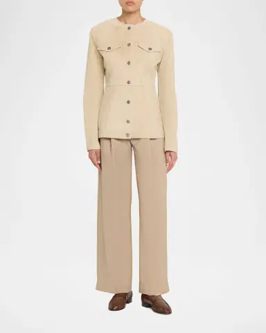 HAIKURE Temple Paneled Suede Jacket | Thumbnail 2 HAIKURE Temple Paneled Suede Jacket | Thumbnail 2