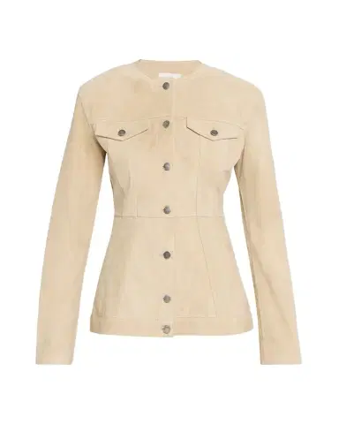 HAIKURE Temple Paneled Suede Jacket | Thumbnail 1 HAIKURE Temple Paneled Suede Jacket | Thumbnail 1