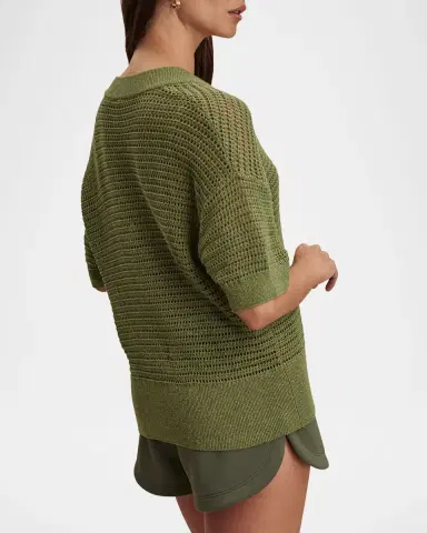 Varley Callie Open-Knit Top | Thumbnail 3 Varley Callie Open-Knit Top | Thumbnail 3