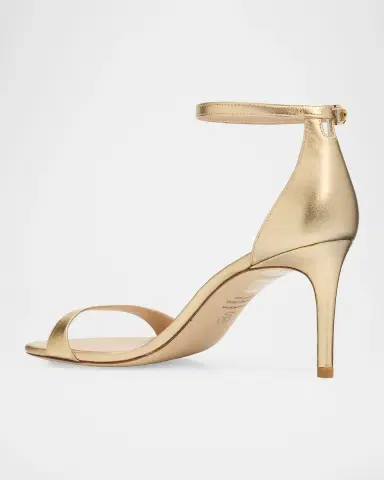 Stuart Weitzman Nudist II Metallic Ankle-Strap Sandals | Thumbnail 4 Stuart Weitzman Nudist II Metallic Ankle-Strap Sandals | Thumbnail 4