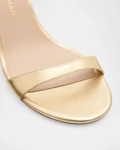 Stuart Weitzman Nudist II Metallic Ankle-Strap Sandals | Thumbnail 5 Stuart Weitzman Nudist II Metallic Ankle-Strap Sandals | Thumbnail 5