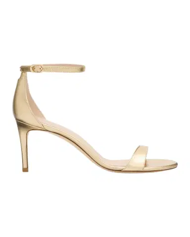 Stuart Weitzman Nudist II Metallic Ankle-Strap Sandals | Thumbnail 1 Stuart Weitzman Nudist II Metallic Ankle-Strap Sandals | Thumbnail 1