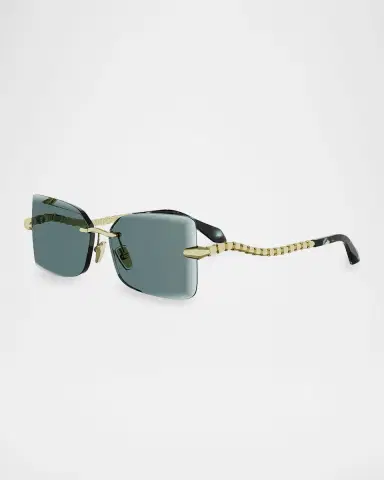 BVLGARI Serpenti 51mm Metal Rectangular Sunglasses | Thumbnail 2 BVLGARI Serpenti 51mm Metal Rectangular Sunglasses | Thumbnail 2
