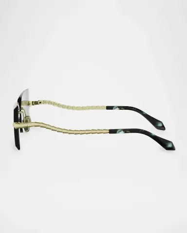 BVLGARI Serpenti 51mm Metal Rectangular Sunglasses | Thumbnail 3 BVLGARI Serpenti 51mm Metal Rectangular Sunglasses | Thumbnail 3