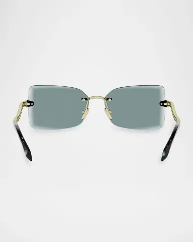 BVLGARI Serpenti 51mm Metal Rectangular Sunglasses | Thumbnail 5 BVLGARI Serpenti 51mm Metal Rectangular Sunglasses | Thumbnail 5