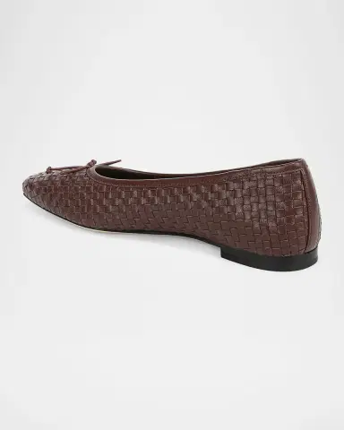 Vince Darla Woven Leather Ballerina Flats | Thumbnail 3 Vince Darla Woven Leather Ballerina Flats | Thumbnail 3