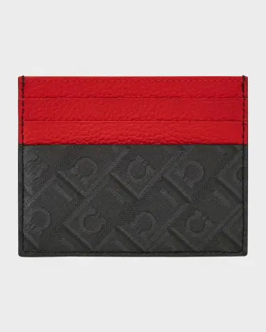 FERRAGAMO Men's Monogram Card Case | Thumbnail 2 FERRAGAMO Men's Monogram Card Case | Thumbnail 2