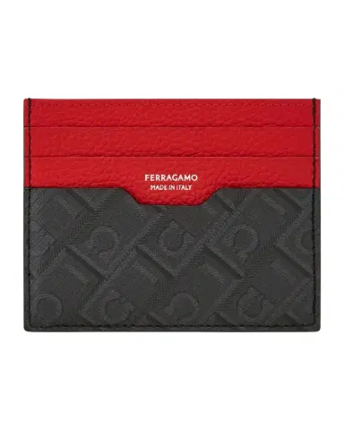 FERRAGAMO Men's Monogram Card Case | Thumbnail 1 FERRAGAMO Men's Monogram Card Case | Thumbnail 1