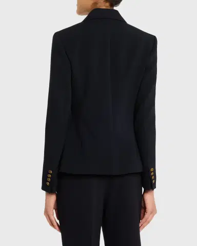 Max Mara Single-Breasted Stretch Wool Jacket | Thumbnail 3 Max Mara Single-Breasted Stretch Wool Jacket | Thumbnail 3