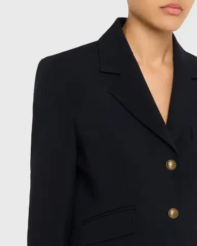 Max Mara Single-Breasted Stretch Wool Jacket | Thumbnail 5 Max Mara Single-Breasted Stretch Wool Jacket | Thumbnail 5