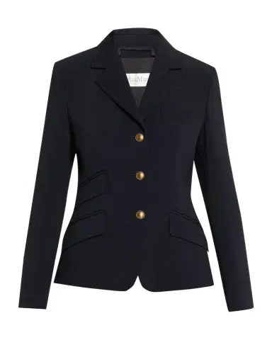 Max Mara Single-Breasted Stretch Wool Jacket | Thumbnail 1 Max Mara Single-Breasted Stretch Wool Jacket | Thumbnail 1