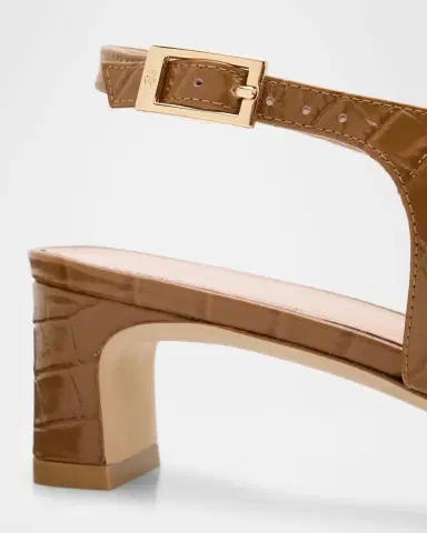 Stuart Weitzman 40mm Baby Babette Croc-Embossed Leather Thong Sandals | Thumbnail 5 Stuart Weitzman 40mm Baby Babette Croc-Embossed Leather Thong Sandals | Thumbnail 5