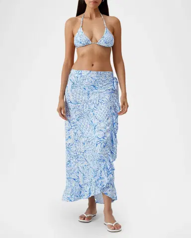 Melissa Odabash Danni Pineapple Wrap Skirt | Thumbnail 2 Melissa Odabash Danni Pineapple Wrap Skirt | Thumbnail 2