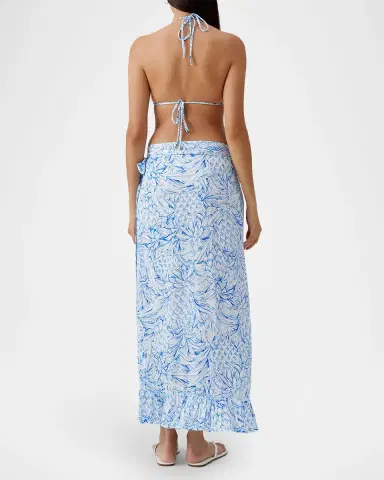 Melissa Odabash Danni Pineapple Wrap Skirt | Thumbnail 3 Melissa Odabash Danni Pineapple Wrap Skirt | Thumbnail 3