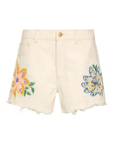 Ramy Brook Embroidered Denim Shorts | Thumbnail 1 Ramy Brook Embroidered Denim Shorts | Thumbnail 1