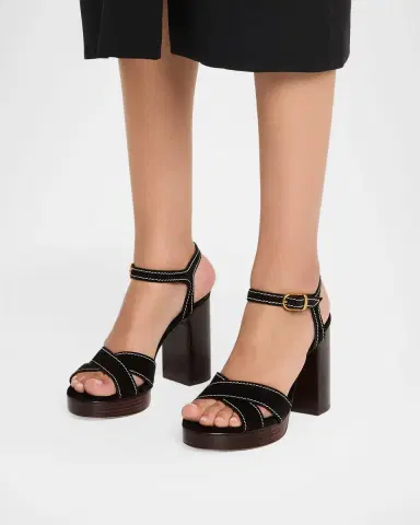 Stuart Weitzman 95mm Park Suede Platform Sandals | Thumbnail 2 Stuart Weitzman 95mm Park Suede Platform Sandals | Thumbnail 2