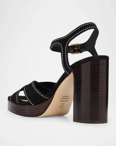 Stuart Weitzman 95mm Park Suede Platform Sandals | Thumbnail 4 Stuart Weitzman 95mm Park Suede Platform Sandals | Thumbnail 4
