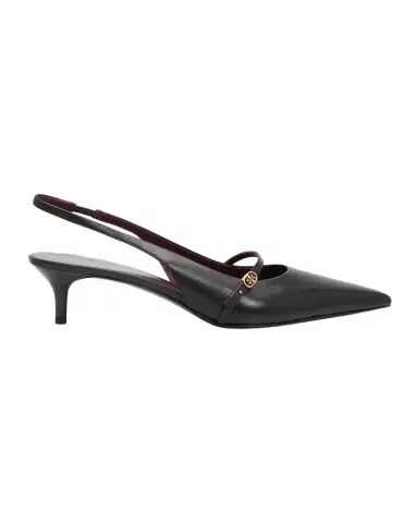 Tory Burch 45mm Double T Leather Buckle Pumps | Thumbnail 1 Tory Burch 45mm Double T Leather Buckle Pumps | Thumbnail 1