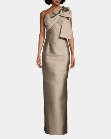 SACHIN BABI Bonnie Satin One-Shoulder Gown | Thumbnail 4 SACHIN BABI Bonnie Satin One-Shoulder Gown | Thumbnail 4