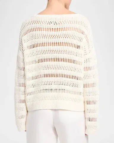 TWP Wide-Neck Open Stitch Sweater | Thumbnail 3 TWP Wide-Neck Open Stitch Sweater | Thumbnail 3