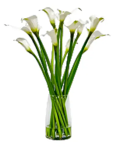 Winward Home Calla Lily 30" Faux Floral Arrangement in Glass Vase | Thumbnail 2 Winward Home Calla Lily 30" Faux Floral Arrangement in Glass Vase | Thumbnail 2