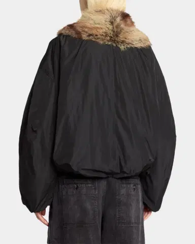 Isabel Marant Charone Short Parka with Faux Fur Lining | Thumbnail 3 Isabel Marant Charone Short Parka with Faux Fur Lining | Thumbnail 3