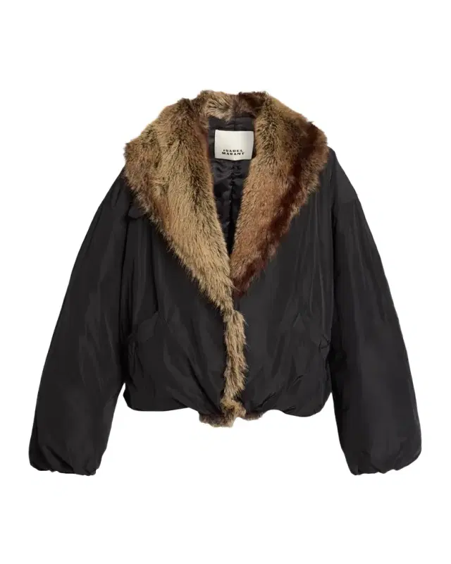 Charone Short Parka with Faux Fur Lining Charone Short Parka with Faux Fur Lining