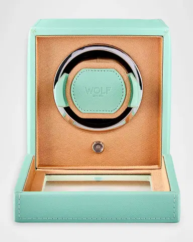 Wolf Cub Seltzer Single Watch Winder with Cover, Seltzer Mint/Peach | Thumbnail 3 Wolf Cub Seltzer Single Watch Winder with Cover, Seltzer Mint/Peach | Thumbnail 3