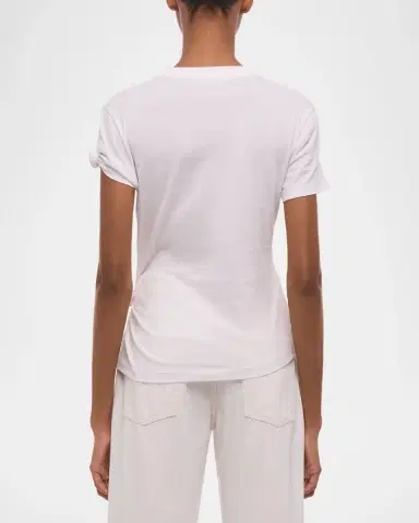 Helmut Lang Asymmetric Knotted Baby Tee | Thumbnail 3 Helmut Lang Asymmetric Knotted Baby Tee | Thumbnail 3