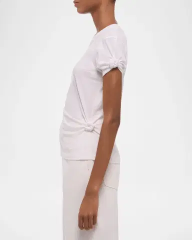 Helmut Lang Asymmetric Knotted Baby Tee | Thumbnail 6 Helmut Lang Asymmetric Knotted Baby Tee | Thumbnail 6