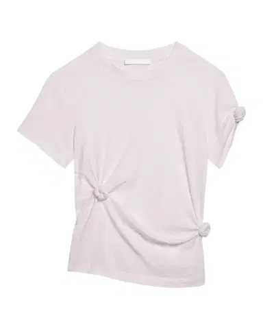 Helmut Lang Asymmetric Knotted Baby Tee | Thumbnail 1 Helmut Lang Asymmetric Knotted Baby Tee | Thumbnail 1