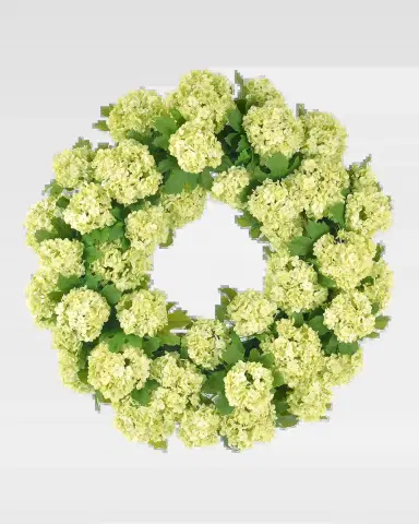 Winward Home Faux Snowball 24" Wreath | Thumbnail 2 Winward Home Faux Snowball 24" Wreath | Thumbnail 2