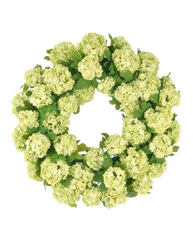 Winward Home Faux Snowball 24" Wreath | Thumbnail 1 Winward Home Faux Snowball 24" Wreath | Thumbnail 1