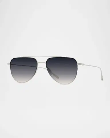 Barton Perreira McNair 55mm Titanium Aviator Sunglasses | Thumbnail 2 Barton Perreira McNair 55mm Titanium Aviator Sunglasses | Thumbnail 2