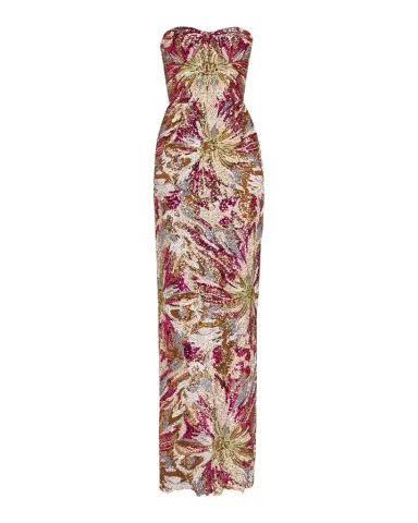 Bronx and Banco Dahlia Strapless Embroidered Sequin Gown | Thumbnail 1 Bronx and Banco Dahlia Strapless Embroidered Sequin Gown | Thumbnail 1